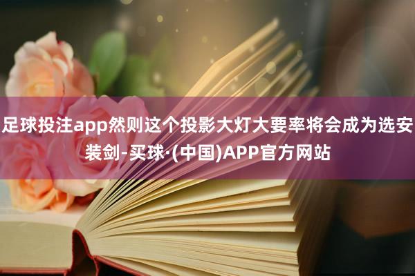 足球投注app然则这个投影大灯大要率将会成为选安装剑-买球·(中国)APP官方网站