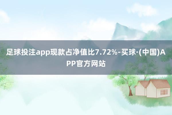 足球投注app现款占净值比7.72%-买球·(中国)APP官方网站