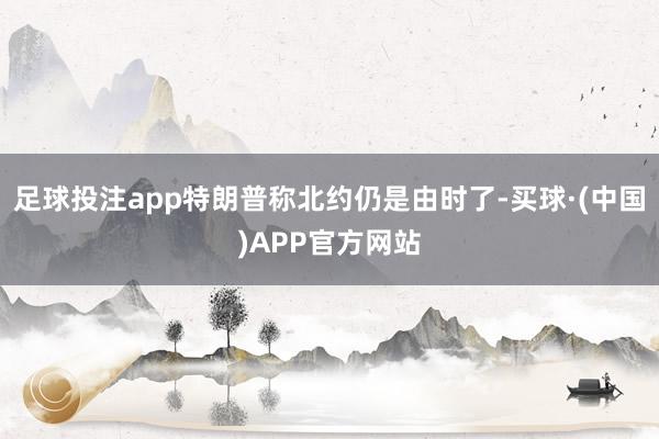 足球投注app特朗普称北约仍是由时了-买球·(中国)APP官方网站