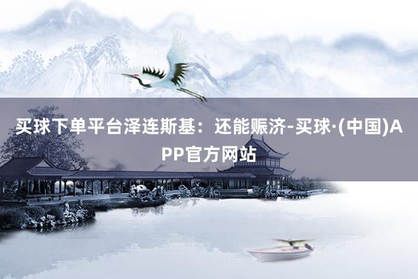 买球下单平台泽连斯基：还能赈济-买球·(中国)APP官方网站