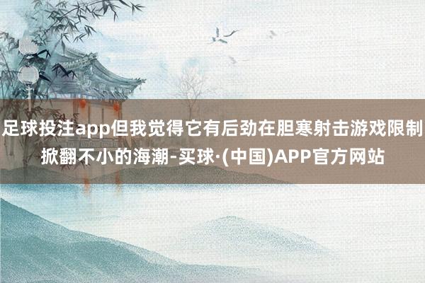 足球投注app但我觉得它有后劲在胆寒射击游戏限制掀翻不小的海潮-买球·(中国)APP官方网站