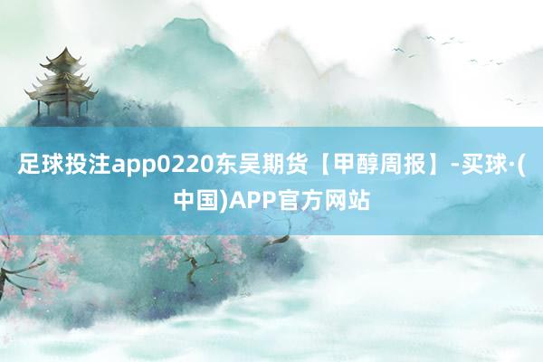 足球投注app0220东吴期货【甲醇周报】-买球·(中国)APP官方网站