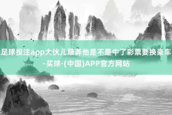 足球投注app大伙儿簸弄他是不是中了彩票要换豪车-买球·(中国)APP官方网站