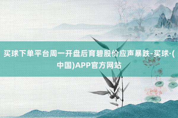 买球下单平台周一开盘后育碧股价应声暴跌-买球·(中国)APP官方网站