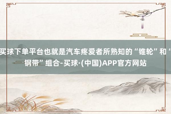 买球下单平台也就是汽车疼爱者所熟知的“锥轮”和“钢带”组合-买球·(中国)APP官方网站