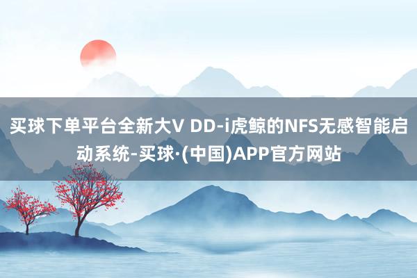 买球下单平台全新大V DD-i虎鲸的NFS无感智能启动系统-买球·(中国)APP官方网站