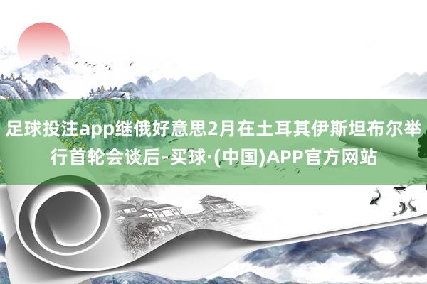 足球投注app继俄好意思2月在土耳其伊斯坦布尔举行首轮会谈后-买球·(中国)APP官方网站