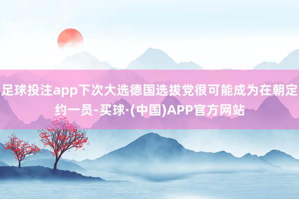 足球投注app下次大选德国选拔党很可能成为在朝定约一员-买球·(中国)APP官方网站