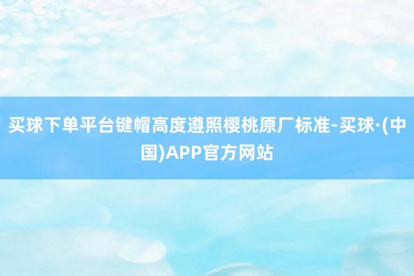 买球下单平台键帽高度遵照樱桃原厂标准-买球·(中国)APP官方网站