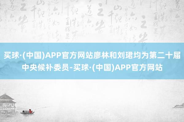 买球·(中国)APP官方网站廖林和刘珺均为第二十届中央候补委员-买球·(中国)APP官方网站