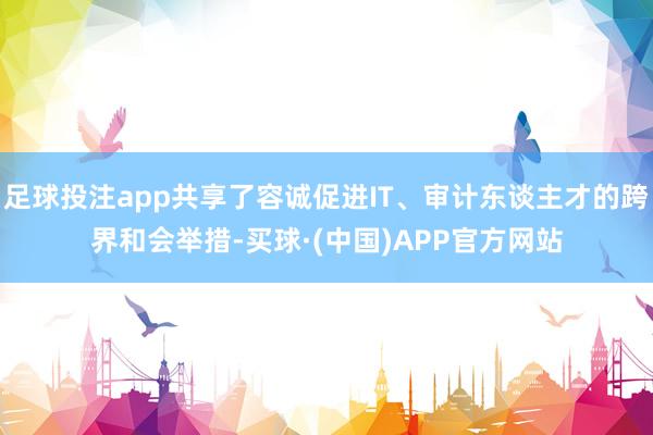 足球投注app共享了容诚促进IT、审计东谈主才的跨界和会举措-买球·(中国)APP官方网站