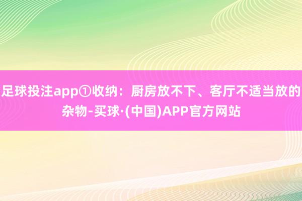 足球投注app①收纳:厨房放不下、客厅不适当放的杂物-买球·(中国)APP官方网站