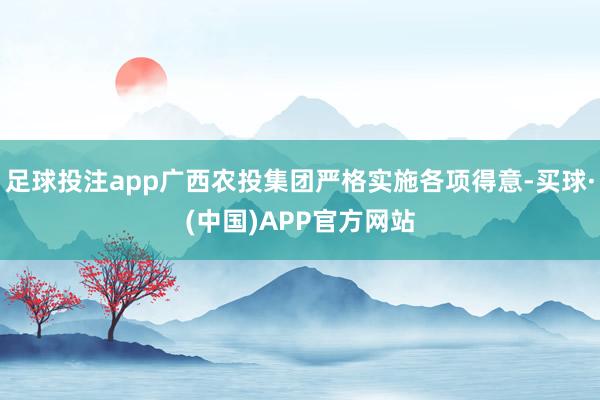 足球投注app广西农投集团严格实施各项得意-买球·(中国)APP官方网站