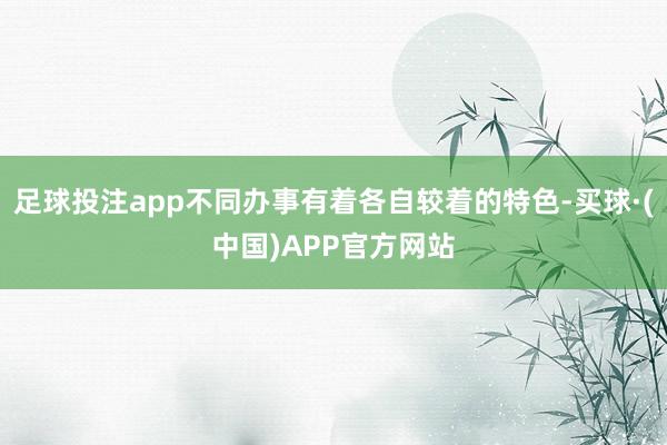 足球投注app不同办事有着各自较着的特色-买球·(中国)APP官方网站