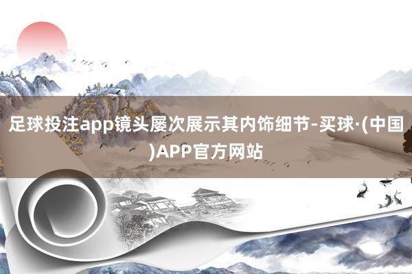 足球投注app镜头屡次展示其内饰细节-买球·(中国)APP官方网站