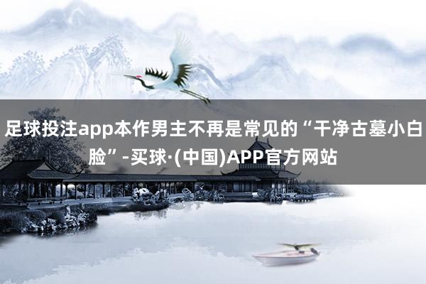 足球投注app本作男主不再是常见的“干净古墓小白脸”-买球·(中国)APP官方网站