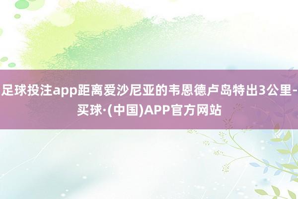 足球投注app距离爱沙尼亚的韦恩德卢岛特出3公里-买球·(中国)APP官方网站