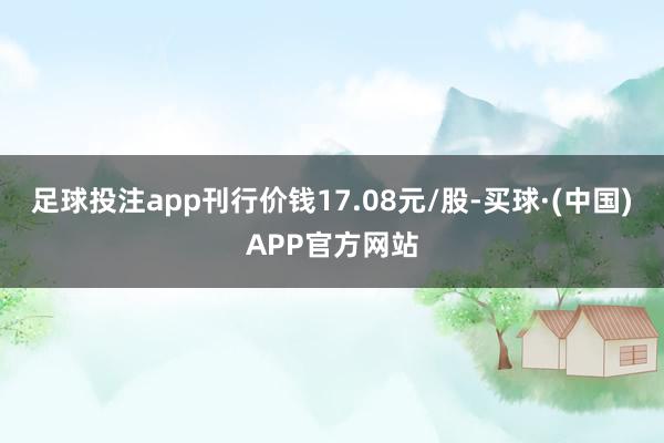 足球投注app刊行价钱17.08元/股-买球·(中国)APP官方网站