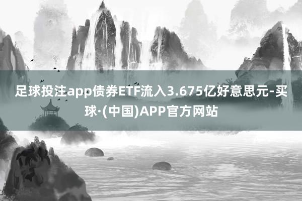 足球投注app　　债券ETF流入3.675亿好意思元-买球·(中国)APP官方网站