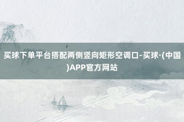 买球下单平台搭配两侧竖向矩形空调口-买球·(中国)APP官方网站