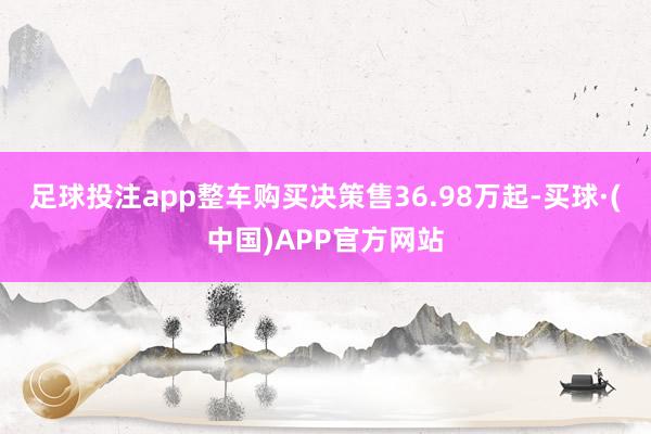 足球投注app整车购买决策售36.98万起-买球·(中国)APP官方网站